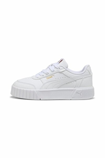 Puma Children's White Carina Mia Ps Sports & Casual Shoes 40374702-White-Gold