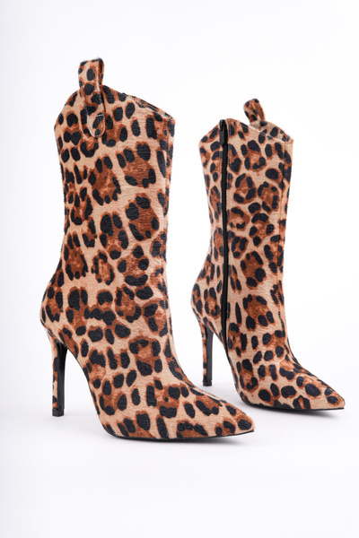 Madam Tarz حذاء ROSE-1205 ذو كعب رفيع مزود بسحّاب