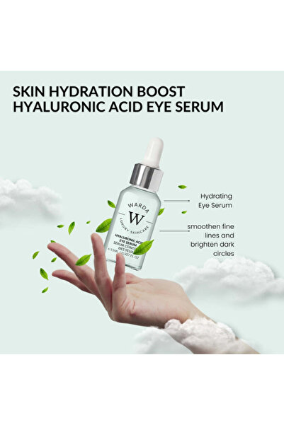 Warda Luxury Skincare سيروم العين بحمض الهيالورونيك لتعزيز ترطيب البشرة 15 مل