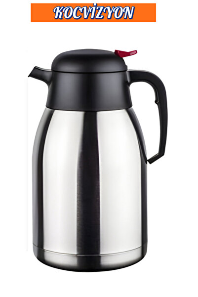 kocvizyon 2 Litre Çelik Soğuk Sıcak Su Ve Çay Termosu Paslanmaz Çelik Termos ...