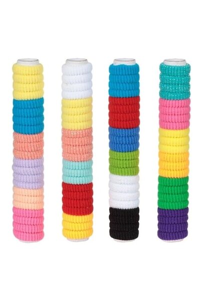 ANTBRO - Set 88 elastice par pentru copii multicolore