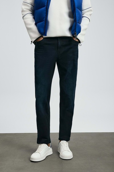 Lufian 112200244 Franz Spor Jean Erkek Pantolon Slim Fit Erkek Kot Pantolon MAVİ