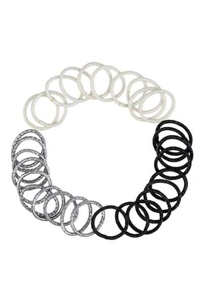 ANTBRO Set 30 elastice par pentru copii Antbro® mini subtiri cu lurex arginti...