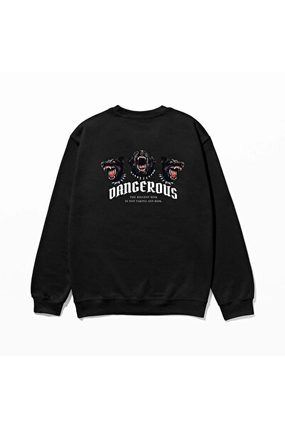 SVART WEAR Swea tricou cu imprimeu 100% bumbac supradimensionat Trendy Fancy ...