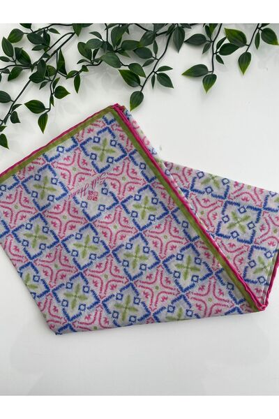 Silk Home Compass Pattern Soft Cotton Scarf