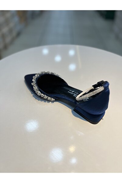 Alphus Queen Stone Satin Material Imported Women's Stylish Evening Dress Ballerinas