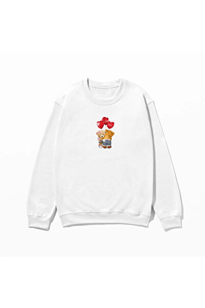 SVART WEAR Dear Teddy Sweatshirt cu imprimeu 100% bumbac supradimensionat tre...