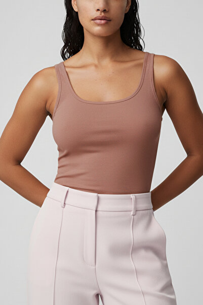 AUW Basic Women's Deep Neck Tank Top Modal Cotton 3-Piece - Softfit