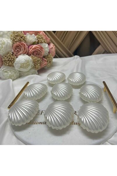 Torevan Design Deniz Kabuğu midye istridye hediyelik boş mika kutu - 20 Adet