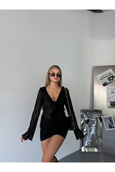 By ÖTE Μπλούζα με δαντέλα Premium