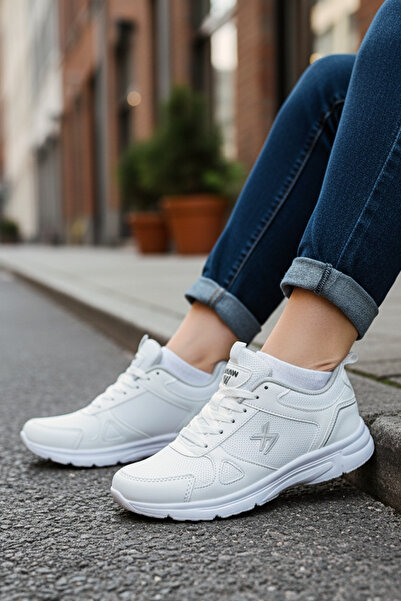 Giyyin White Unisex Men's Women's Winter Orthopedic Sports Shoes Casual Sneaker