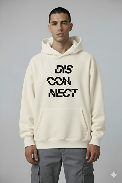 LORVEX Isključi Pre-Print Oversize kroj Unisex dukserica