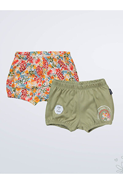 LC Waikiki Baby Girl Shorts 3-12 Months Fat Green