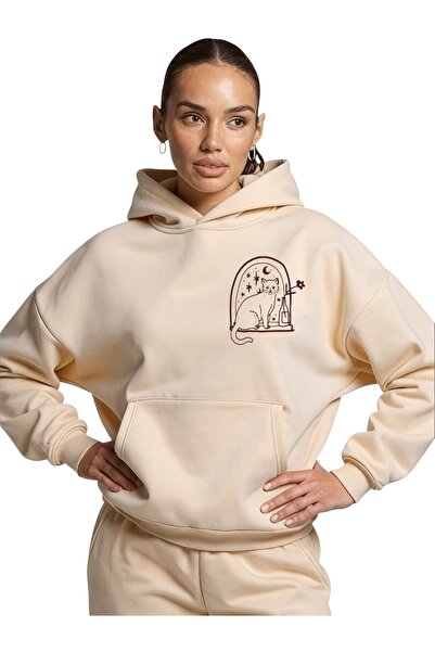 ArtYus Unisex pisică Colorat Special cu imprimeu Bumbac supradimensionat cu g...