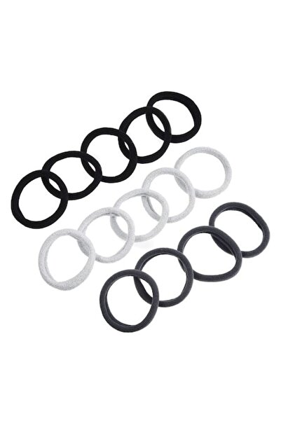 ANTBRO Set 14 elastice de păr Antbro® Frotte în culorile negru, gri și argintiu