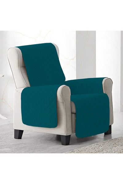 MADOR Cuvertură matlasată fotoliu – bleumarin