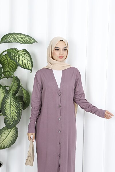NİSUM MODA Long Mercerized Cardigan