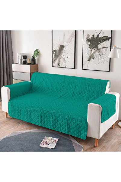 MADOR Quilted Cover for 3-Seat Sofa, Two Sides - Green