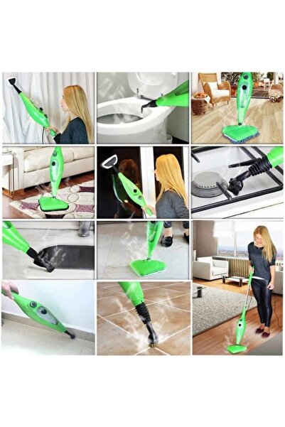 EMATTEIRO 5 in 1 Steam Mop, Floor Cleaning, Carpets, Windows, Dust Mite Removal, Accessories Included