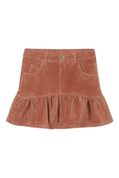 MAYORAL White hat and circular scarf with pompom