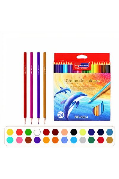 JML Creioane colorate SkyGlory 10 Seturi 24 culori, 17 cm 240 creioane