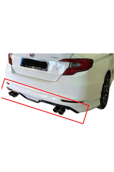 TÜRKSET FIAT EGEA SEDAN ARKA TAMPON EKİ (( 612 MİSTİK GRİ BOYALI ORTASI SİYAH ))