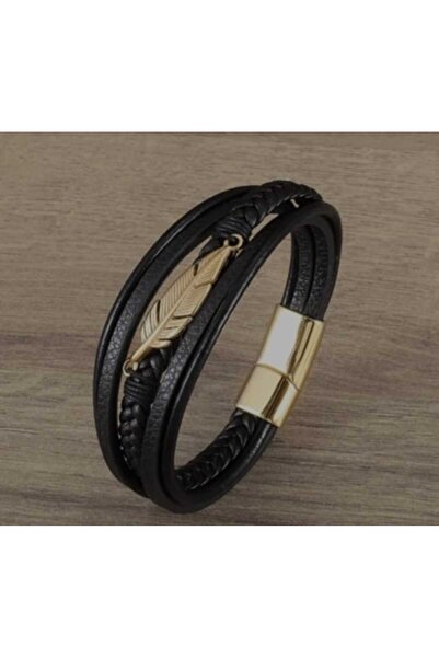 ÇOK KATMANLI DOKUMA DERİ 23 CM WRAP BİLEKLİK