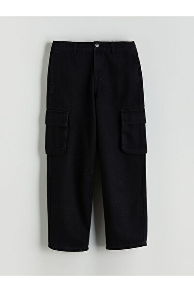 LC Waikiki بنطلون جينز كارجو للأولاد بقصة فضفاضة