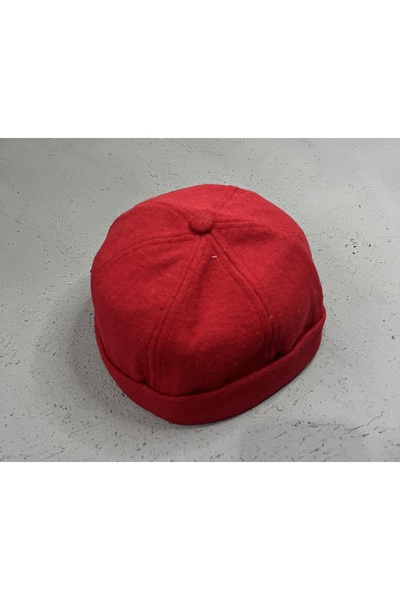 ZERAMİNE Вовняна унісекс-шапка рибалки – модель Vintage Docker – з підкладкою – на липучці