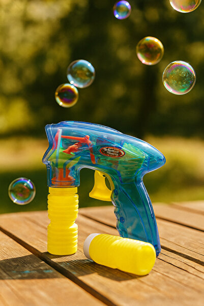 IPKA STORE Işıklı Büyük Gırgır Köpük Tabancası Kaliteli Baloncuk Çıkartan Tab...