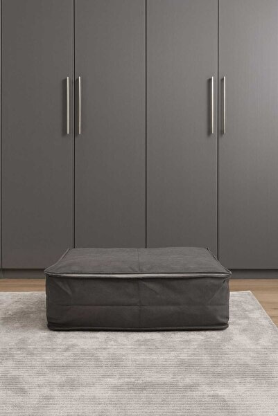 Nevvera Home 6 adet - Dayanıklı Kumaş Büyük Boy Bazaaltı ve Çekyat Hurç Fermuarlı ve Taşıma Kulplu Saklama Hurcu