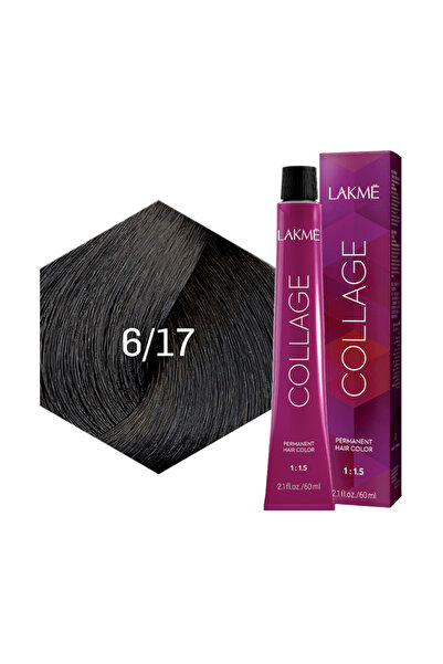 LAKMÉ صبغة شعر كولاج من لاكمي - اشقر غامق رمادي - 6/17