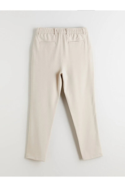 LC Waikiki LCW Vision Bej Standart Kalıp Armürlü Erkek Pantolon