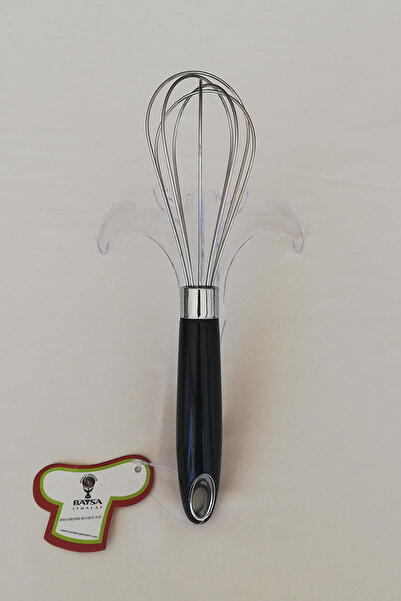 adresiburasi Stainless Steel Whisk Small Size 25 Cm. Black