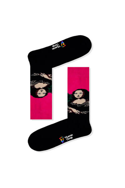 Limmon Store Mona Lisa Pink Color Socks