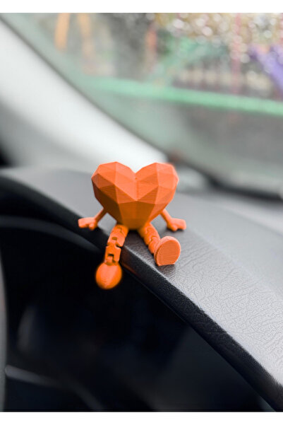 craftopya Araç İçi Sevimli Kalp Torpido Süsü - Flexi Kalp