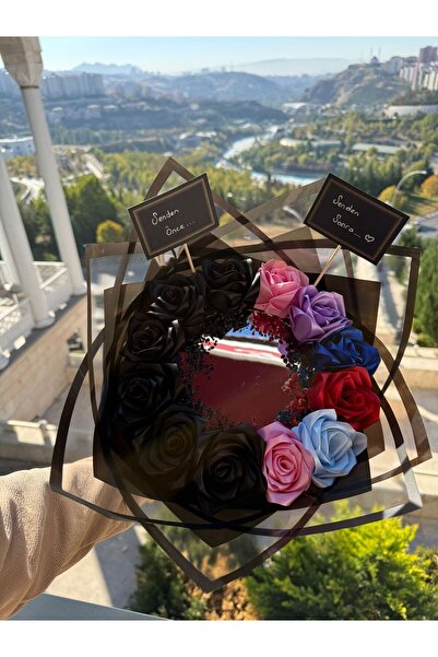 Magic Flowers of İrem Senden Önce Senden Sonra Aynalı Gül Buketi