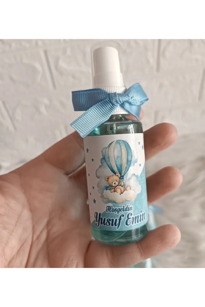 Nehir 30cc Hediyelik bebek, doğum günü, mevlüt fısfıs kolonya hediyelik (10 a...