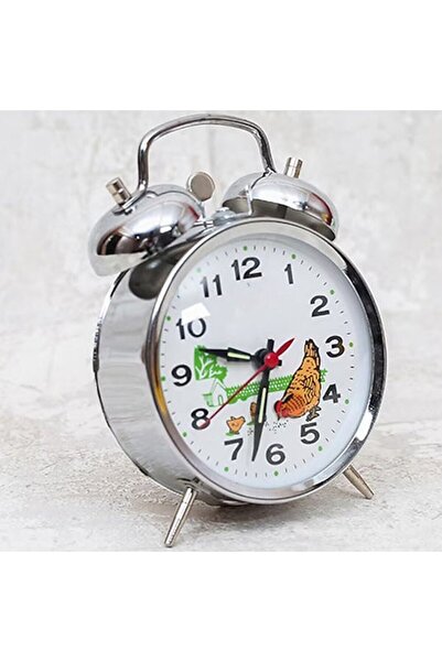 nesever store Nostaljik Kurmalı Horozlu Çalar Saat Büyük Boy