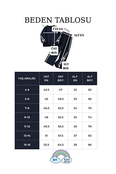 LC Waikiki Kız Çocuk Çift Şerit Kurdele Eşofman 4-16 Yaş 12146