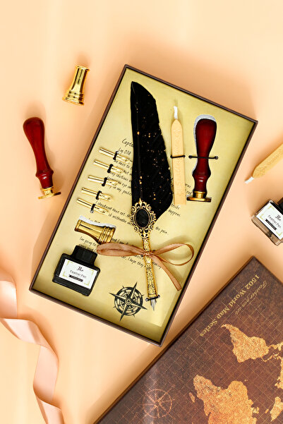 Penna Scribe d’Or Tüy Kalem ve Mühür Seti