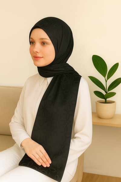 VIEN POLO Moalețe mătăsoasă – șal din satin ușor de format