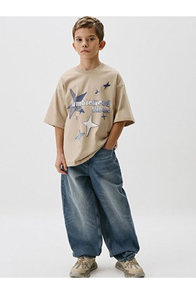 LC Waikiki Erkek Çocuk Baggy Fit Jean Pantolon 6-15 Yaş Rahat ve Trend