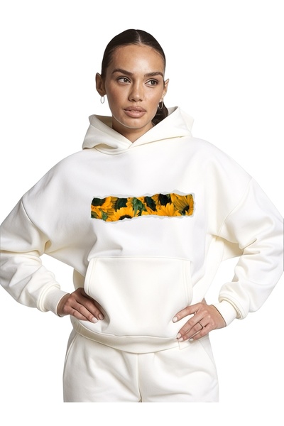 ArtYus Unisex Floarea Soarelui Colorat Special cu imprimeu Bumbac supradimens...