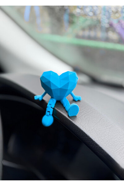 craftopya Araç İçi Sevimli Kalp Torpido Süsü - Flexi Kalp