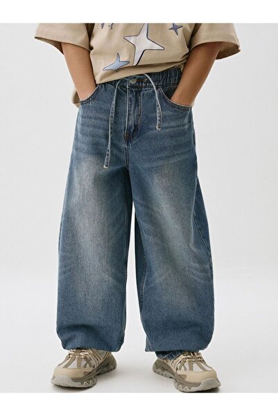 LC Waikiki Erkek Çocuk Baggy Fit Jean Pantolon 6-15 Yaş Rahat ve Trend