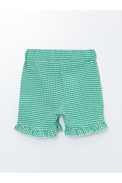 LC Waikiki Elastic Waist Printed Girl's Shorts