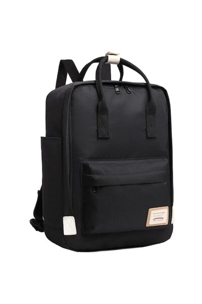 Kono Rucsac unisex pentru laptop, rezistent la apă, KONO, EB2017BK, negru