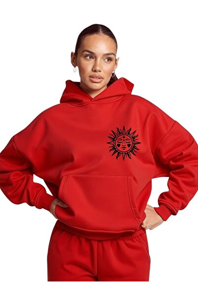 ArtYus Unisex Güneş Yanda Colorat Special cu imprimeu Bumbac supradimensionat...