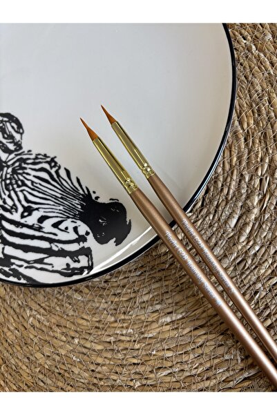 Pinart Kolinsky Doğal Hazneli Çini Tahrir Fırça Seti